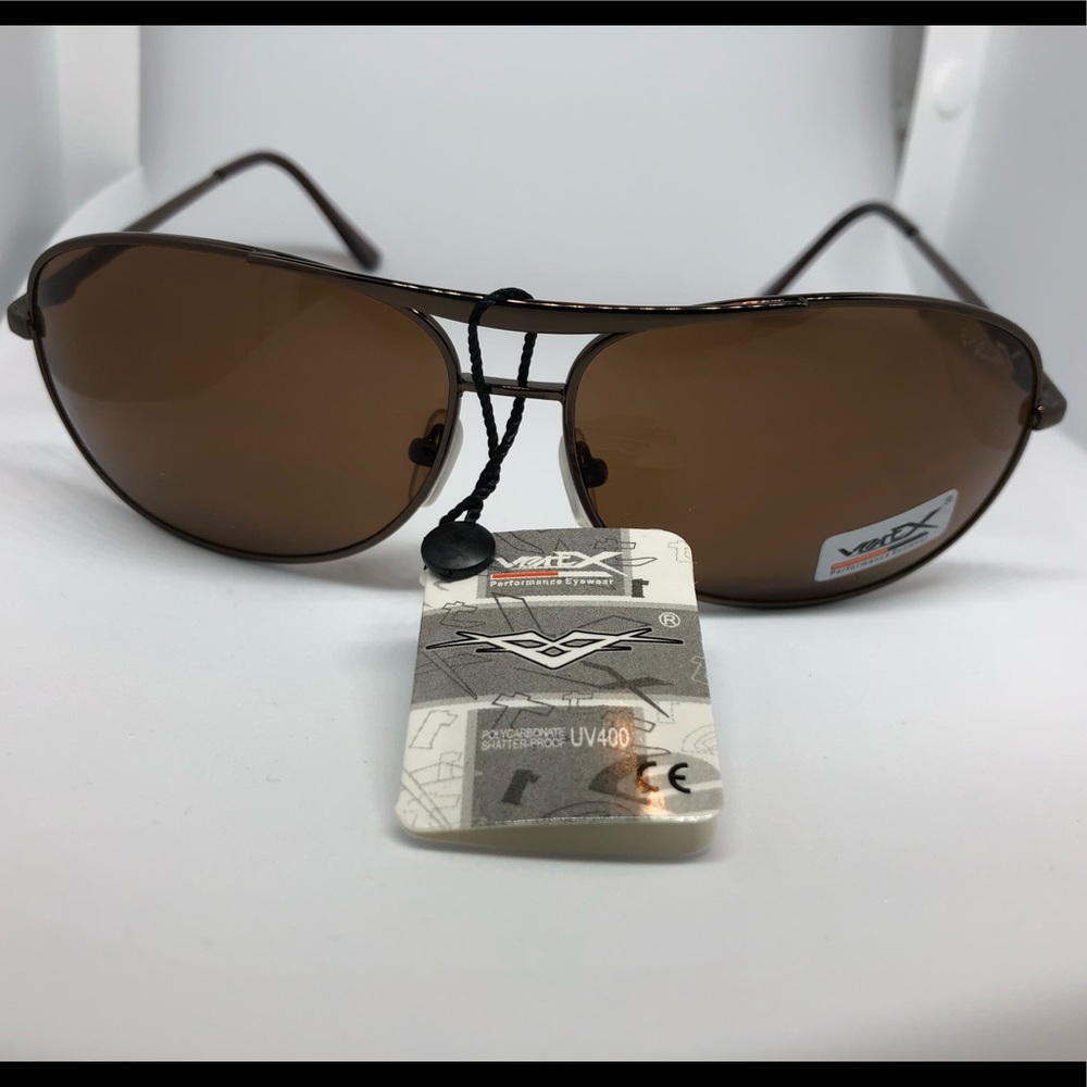 🛍 Aviator Brown Frame Sunglasses - Picture 2 of 4